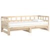 vidaXL Lit coulissant sans matelas bois de pin massif 2x(90x200) cm