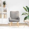 vidaXL fauteuil Gris clair 63 x 67 x 94 cm