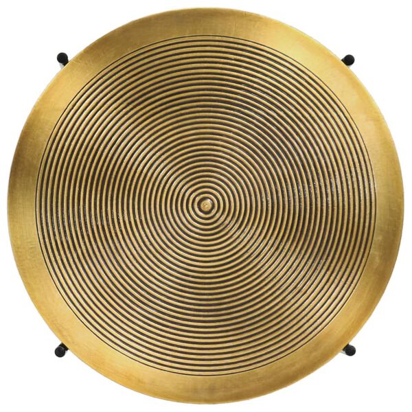 vidaXL Ensemble de tables 2 pcs MDF recouvert de laiton