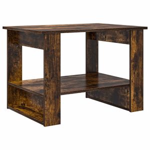 vidaXL Table basse Ch&ecirc;ne fum&eacute; 72 x 50 x 50 cm Bois d'ing&eacute;nierie