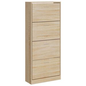 vidaXL Armoire &agrave; chaussures Ch&ecirc;ne sonoma 63x24x147cm Bois d'ing&eacute;nierie