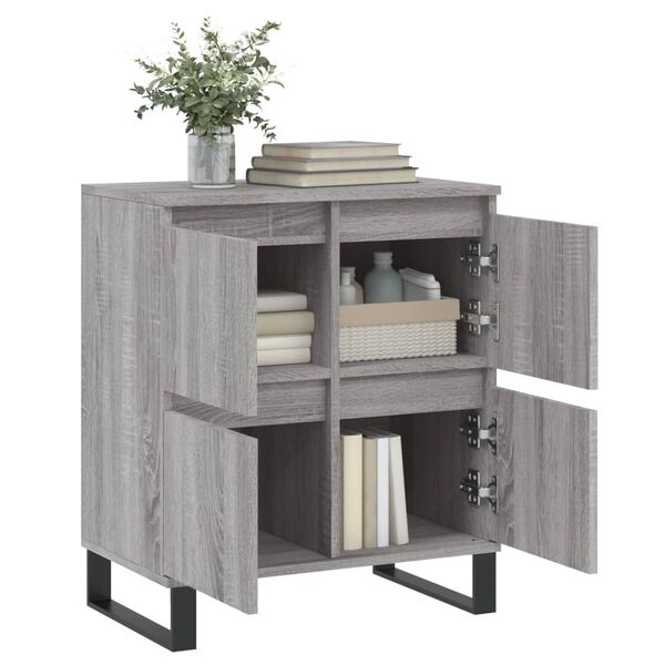 vidaXL Buffet Sonoma gris 60x35x70 cm Bois d'ing&eacute;nierie