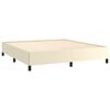vidaXL Cadre de lit sans matelas cr&egrave;me 180x200 cm similicuir