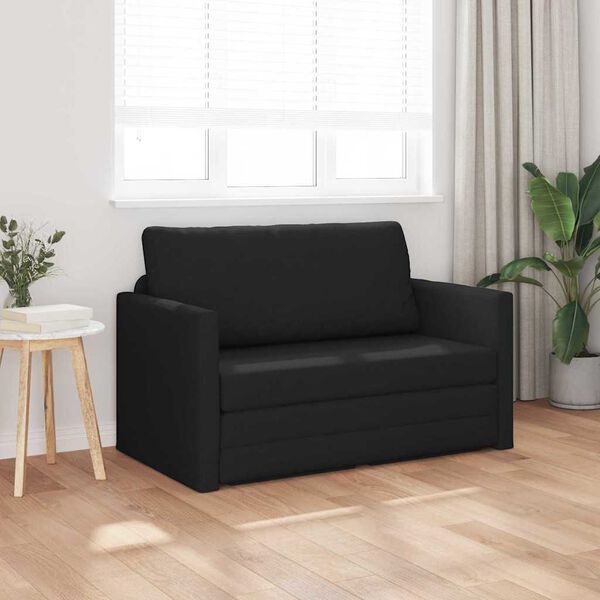 vidaXL Canap&eacute;-Lit 110cm Noir tissu