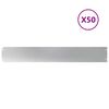 vidaXL Bordures de pelouse 50 pcs 15x103 cm acier galvanis&eacute;