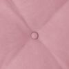 vidaXL Coussin de Dos Rose 200 x 50 cm Tissu en velours c&ocirc;tel&eacute;
