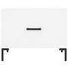 vidaXL Tables basses 2 pcs blanc 50x50x40 cm bois d'ingénierie