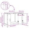 vidaXL Cabinet de salle de bain avec porte Bois Ancien 90 x 33 x 60 cm