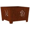 vidaXL Braise Marron 60 x 60 x 40 cm Acier patin&eacute;