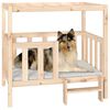 vidaXL Lit pour chien 105,5x83,5x100 cm Bois de pin solide