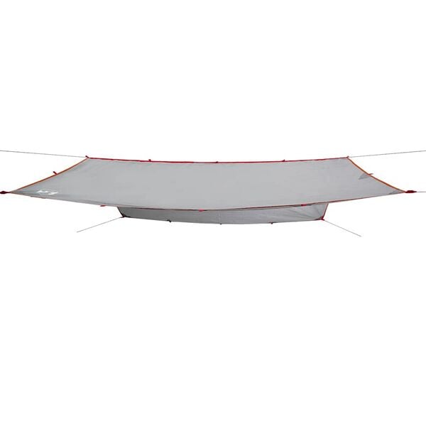 vidaXL B&acirc;che de camping gris et orange 400x294 cm imperm&eacute;able