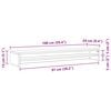 vidaXL Support de moniteur Ch&ecirc;ne marron 100x24x13 cm Bois d'ing&eacute;nierie