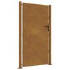 vidaXL Portail de jardin 100x200 cm en acier Corten