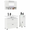 vidaXL Ensemble de mobilier de salle de bain avec tiroir 3 pcs Blanc