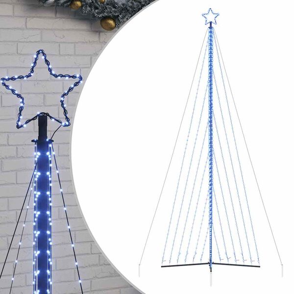 vidaXL Sapin de No&euml;l &agrave; LED 789 LED bleu 476 cm