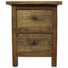 vidaXL Table de chevet bois massif d'acajou 40x30x51 cm