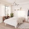 vidaXL Cadre de lit sans matelas blanc 90x190 cm bois massif