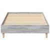 vidaXL Cadre de lit sans matelas sonoma gris 100x200 cm