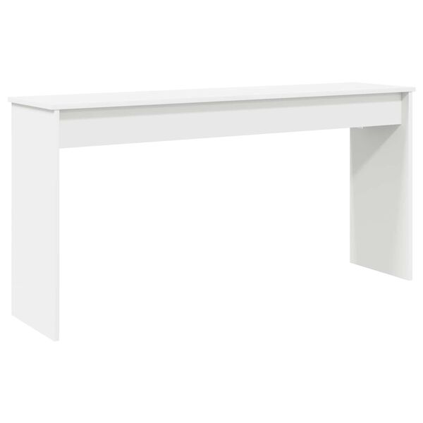 vidaXL Stand de clavier Blanc 130 x 32 x 64 cm Bois d'ing&eacute;nierie