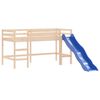 vidaXL Lit mezzanine enfants avec tunnel sans matelas rose 90x190 cm