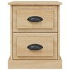 vidaXL Table de chevet chêne sonoma 39x39x47,5 cm bois d'ingénierie