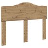 vidaXL Cadre de lit Ch&ecirc;ne artisan 135 x 190 cm Bois de pin massif