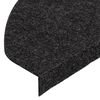 vidaXL Tapis d'escalier autocollants 15 pcs 65x22,5x3,5 cm Noir