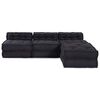 vidaXL Canap&eacute; modulaire 4 pcs Anthracite tissu