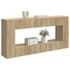 vidaXL Table console Ch&ecirc;ne Sonoma 155 x 29 x 74 cm Bois d&rsquo;ing&eacute;nierie