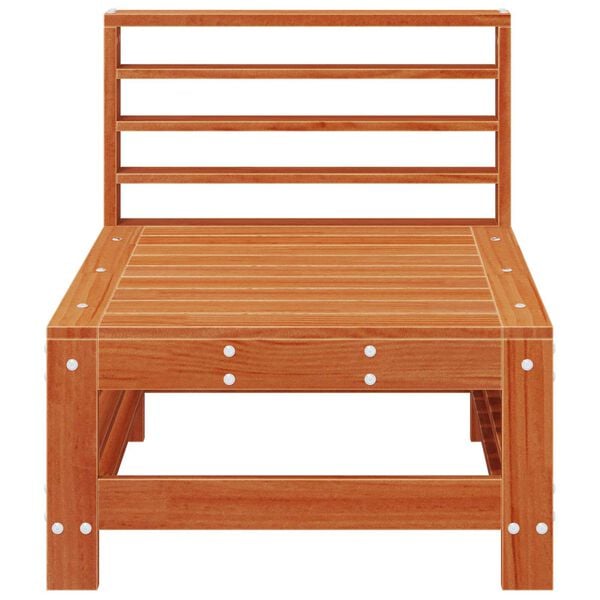 vidaXL Sofa de jardin milieu Pin massif Brun Cir&eacute; 63,5 x 57,5 x 60 cm