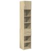 vidaXL Armoire de rangement mince ch&ecirc;ne sonoma 40x42,5x225 cm