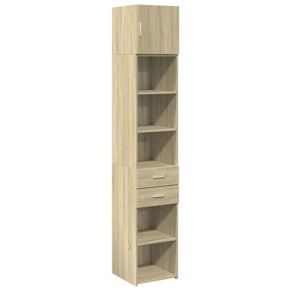 vidaXL Armoire de rangement mince ch&ecirc;ne sonoma 40x42,5x225 cm