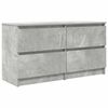 vidaXL Meuble TV gris b&eacute;ton 100x35x54 cm bois d'ing&eacute;nierie