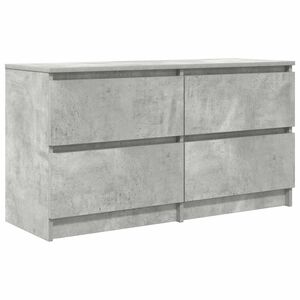 vidaXL Meuble TV gris b&eacute;ton 100x35x54 cm bois d'ing&eacute;nierie
