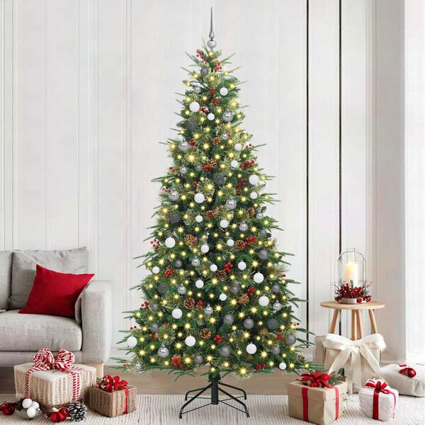 vidaXL Sapin de No&euml;l Artificiel &agrave; Branches Articul&eacute;es Vert 240 cm