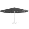 vidaXL Tissu de remplacement pour parasol d'ext&eacute;rieur Anthracite 515cm