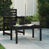 vidaXL Table de jardin noir 82,5x50,5x45 cm bois massif de pin