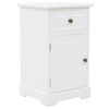 vidaXL Table de chevet bois de pin 35x32x59 cm