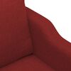 vidaXL Canap&eacute; &agrave; 2 places Rouge bordeaux 120 cm Tissu