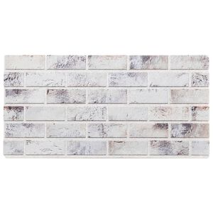 vidaXL Panneaux muraux 3D 10 pcs gris clair 100x50 cm EPS