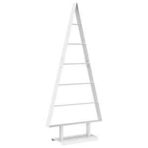 vidaXL Arbre de No&euml;l en m&eacute;tal KUOPIO 90 cm Acier Blanc