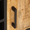 vidaXL Meuble TV 110x35x40 cm bois massif de manguier brut