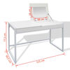 vidaXL Table de toilette blanche
