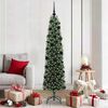 vidaXL Sapin de No&euml;l artificiel Vert 180 cm PVC et acier et plastique