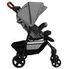 vidaXL Poussette pour b&eacute;b&eacute; 3-en-1 Gris clair Acier