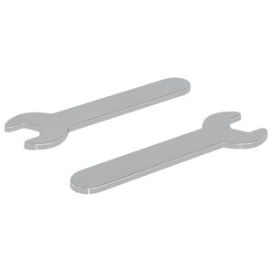vidaXL Cl&eacute; 2 pcs Argent&eacute; 10 mm Fer