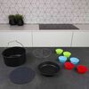 Princess Set d'accessoires de friteuse 10 pcs 3,2 L M&eacute;tal et silicone