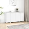 vidaXL Buffet blanc 135x41x75 cm bois d'ing&eacute;nierie