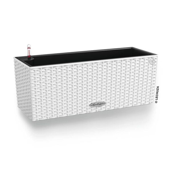 LECHUZA Jardinière BALCONERA Cottage 50 ALL-IN-ONE Blanc