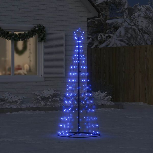 vidaXL Sapin de No&euml;l &agrave; LED 200 LED bleu 180 cm